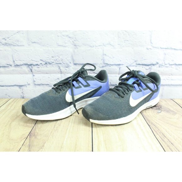 Nike Downshifter 9 Anthracite Sapphire Running Jogging Sneakers Size 7.5 - Picture 2 of 9